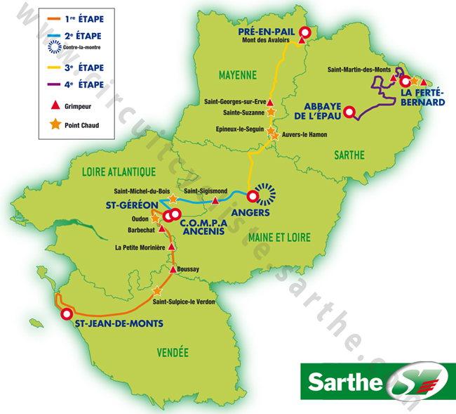 Circuit de la Sarthe course map